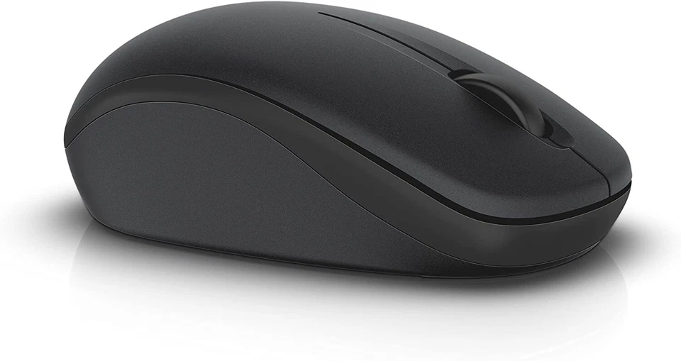 Dell WM126 RF Wireless 3 Button Optical Mouse 1000 DPI Ambidextrous - Black - Image 1 of 2