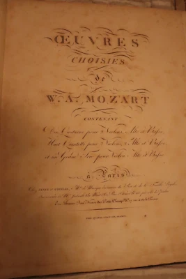 Моцарт В. А. Гранд виолончель ca1810 ноты антикварная книга - Изображение 1 из 4