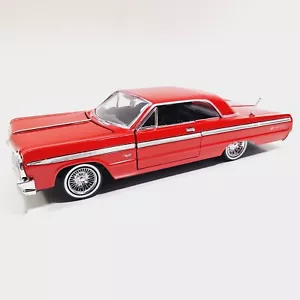 Showcast Chevy Impala Crimson Red 1964 2 Door Coupe 1/24 G Scale Diecast Car - Picture 1 of 7