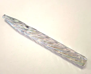 Pajita de Vidrio Reutilizable 5" Retorcida Irridiscente - Imagen 1 de 2