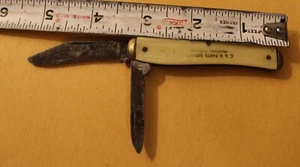 Vintage Colonial Two Blade Folding Pocket Knife-C&R Parts Service Madison Ind - Picture 1 of 10