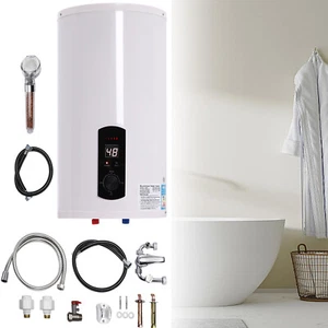 Elektro Warmwasserspeicher Boiler 35L 50L 60L 70L Handy Shower Steel Basin Tap - Bild 1 von 17