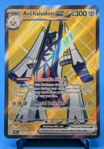 Archaludon ex #224 Pokémon Juego de Cartas Coleccionables 2024 Surging Sparks Arte Completo Ultra Raro Holo Casi Nuevo - Imagen 1 de 3