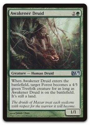 Awakener Druid #163 (NM) Magic 2011 M11 Magic MTG - Image 1 of 2