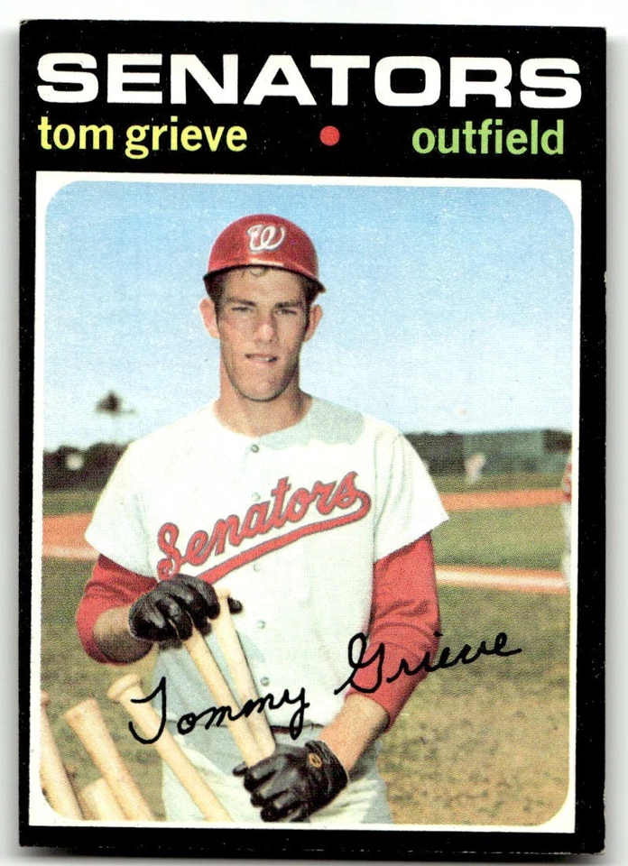 1971 Topps #167 Tom Grieve Washington Senators NR-MINT SET BREAK! - Image 1 of 2