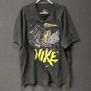 Nike Basketball Men Shirt Large Logo Black Graphic Tee - Picture 1 of 6