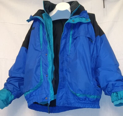 Chaqueta Columbia De Colección Para Hombres Grande Polvo Barril Intercambio Años 90 Invierno Abrigo Esquí Foto 1 de 4