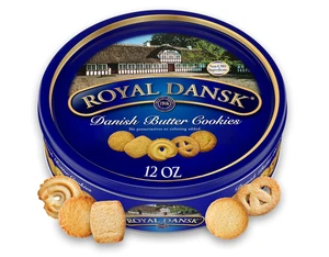 Selección de galletas danesas Royal Dansk, sin conservantes ni colorantes añadidos, 12 OZ - Imagen 1 de 4