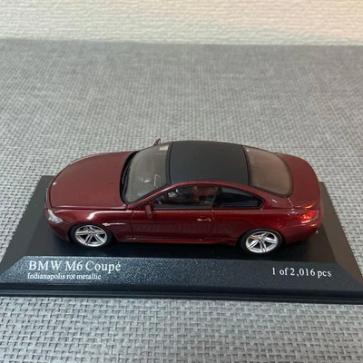 Minichamps 1/43 BMW M6 Coupe 2006 rosso scuro metallizzato - Immagine 1 di 4