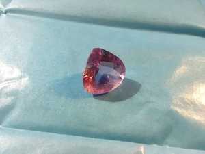 4.3 Ct. 100% Natural Trillion Faceted Purple Blue Brazilian Amethyst 14x10x6mm - Picture 1 of 21