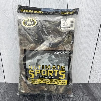 VTG Advantage Camo Shirt Size 2XL Long Sleeve Mock Turtleneck Hunting by DuoFold - Image 1 of 4