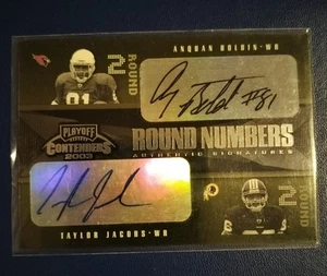 2003 Playoff Contenders Anquan Boldin Jacobs Rookie Duo Auto RC /100 - Picture 1 of 2