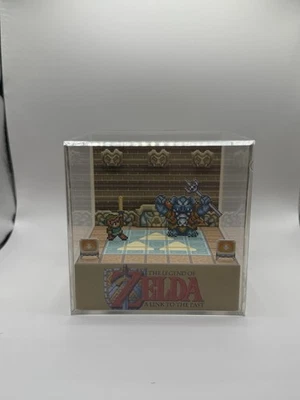 The Legend of Zelda Link to the Past Battle Scene Shadow Box Diorama Cube SNES Foto 1 de 4