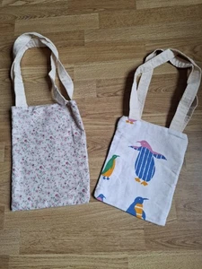 2 Childs Hand Made Tote/party gift Bags In Vintage Material, really well made. - Picture 1 of 14