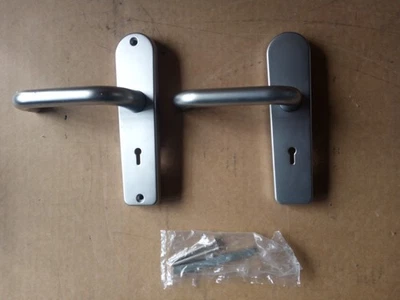 Lever Lock Door Handle Handles Set With Spindle Commercial Heavy Duty - Image 1 of 4
