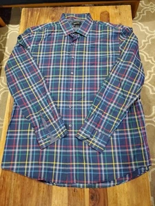 Bugatchi Button Up Shirt Men's XL Slim Fit Lightweight Colorful - Picture 1 of 10