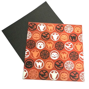 Martha Stewart Halloween 12x12 Cardstock Scrapbook Paper Circles and Polka Dots - Picture 1 of 2