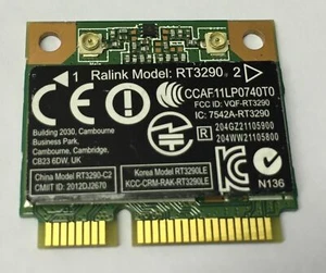 Ralink Wifi WLAN Wireless Card RT3290 802.11 bgn Hp ENVY m6 Sleekbook Series - Picture 1 of 5