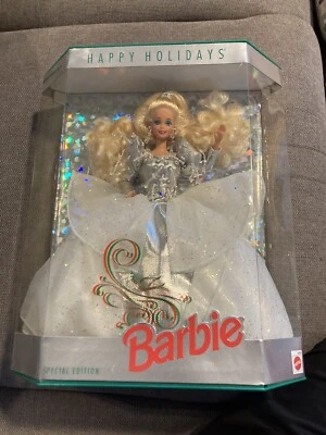 1992 Barbie Doll Happy Holidays Special Edition Mattel New Never Removed - Image 1 of 4