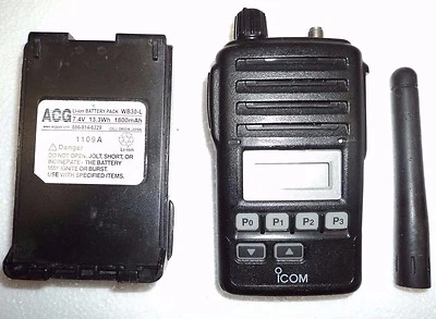 Icom F50V VHF portable radio TESTED 100% WORKING narrowband fire pager police - Image 1 of 4