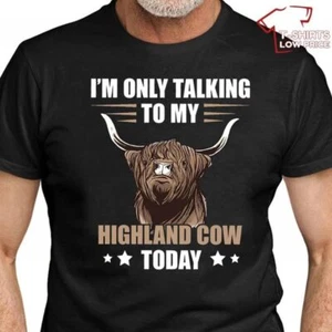 Highland Cow Today 2D T-SHIRT Mother Day Gift Best Price All Over Print Us size - Picture 1 of 3