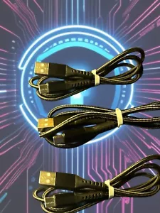 Phone Charging Cable 3-pack 3-foot Long USB-C to USB-A Fast Charging Data SYNC - Picture 1 of 2