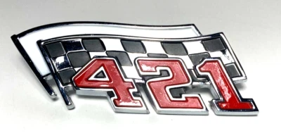 Vtg 1962 63 64 Pontiac 421 OEM Original Badge Emblem Catalina Bonneville - Image 1 of 4