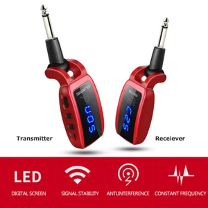 5.8GHz Wireless Guitar System Transmitter Receiver LED Display 15 Channels V6Q4 - Picture 1 of 12