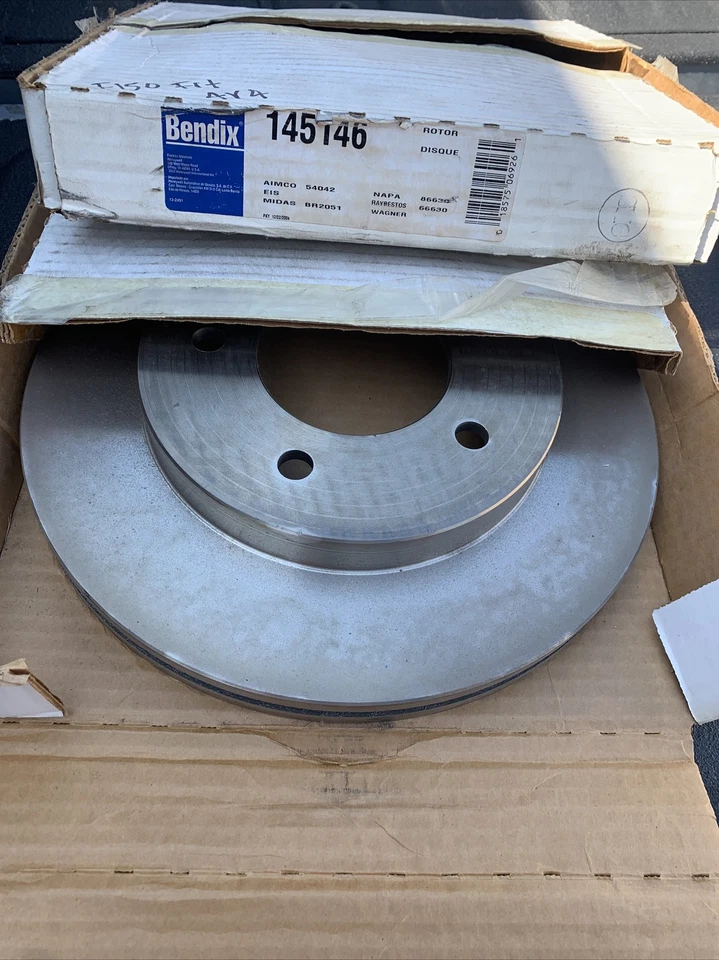 BENDIX 145146 PAIR Rotors Fit Ford F-150, F-150 Front Drill Slot Brake Rotors - Image 1 of 4