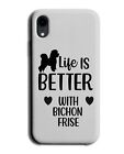 White Bichon Frise Novelty Quote Phone Case Cover Frises Dog Breed Pet Body Db17