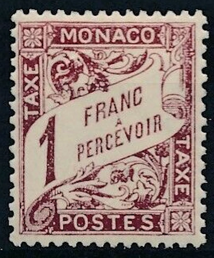 Mónaco #YTTT23 MNH 1926 1f Duval franqueo números de vencimiento [J13] Foto 1 de 1