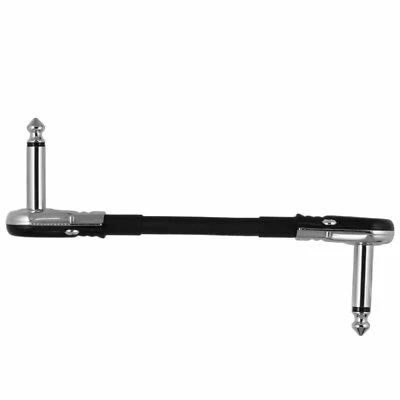 4" S-Shape Castline Silver Mogami 2319 Guitar Pedal Board Patch Cable TS Pancake - Image 1 of 4