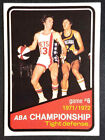 1972-73 Topps #246 ABA Championship Game 6 Tight Defense Pacers Nets EX-MINT