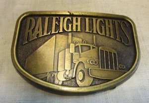 Hebilla de cinturón Raleigh Luces Camión Brasstone Retro - Imagen 1 de 7