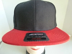 Cappello snapback OTTO nero rosso nuovo senza etichette OSFM - Foto 1 di 8