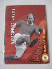 1997 Futera 37 Bobby Charlton Manchester United Legends Miscut