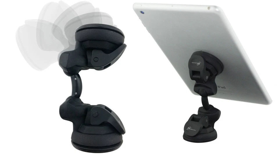 Mediasonic Dual Suction For Tablet iPhone iPad Android GPS PDA PSP MP3 4 Holder - Image 1 of 4