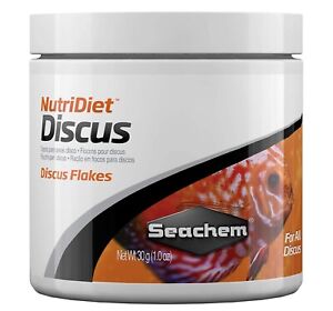Seachem NutriDiet Discus Flakes - Fortified Ornamental Fish Food Supplement 30 g
