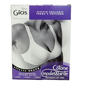 GIOS Reggiseno Donna Cotone Modellante Linea Shape Cotone Mako PINK - Picture 1 of 7