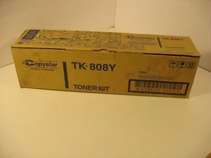 TK808Y-Genuine Kyocera/Copystar Yellow Toner Work Kit CS-C850D, TK-808Y, OEM - Picture 1 of 3