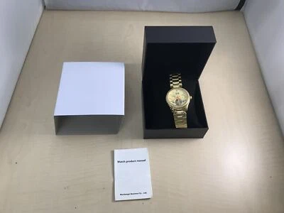 Reloj mecánico analógico CARNIVAL 8731G para hombre decoración de diamantes (banda de oro/metal) Foto 1 de 4