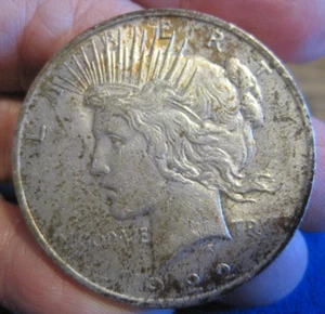 1922 P Peace Dollar USA Silbermünze Liberty Design 90% Silber - Bild 1 von 2
