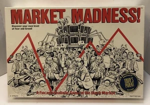 Vintage Market Madness Board Game Brigitta’s Imports NEW Sealed Stock Market - Picture 1 of 4