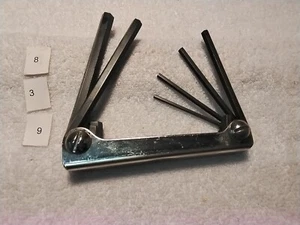 Eklind 21151 Metric 6pc Compact Folding Hex Key Allen Wrench Set - USA MADE - Picture 1 of 3