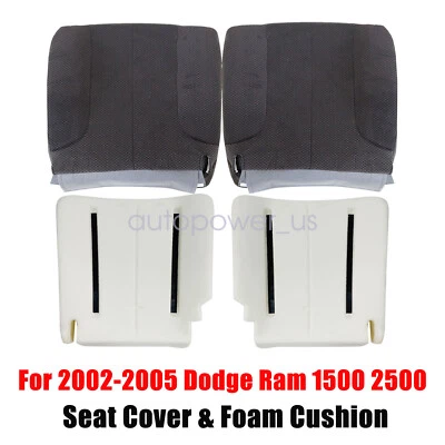 Cubierta de asiento inferior y cojín de espuma para Dodge Ram 1500 3500 2002-2005 Foto 1 de 4