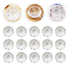 100pcs Clear Resin Dome Cap Buttons