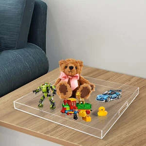 Countertop Acrylic Serving Tray Kitchen Fruit Coffee Tea Food Tray Organiser - Picture 1 of 10