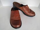 Naot Open Back Clogs Womens Shoes Size EU 36 US 7 Brown Leather Made in Israel