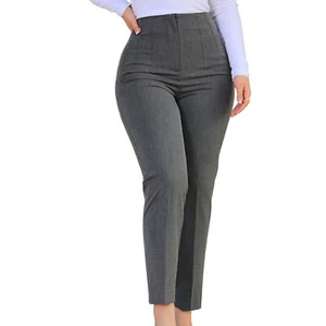 Work Pants Pockets Versatile Casual Loose Office Lady Trousers Thin - Picture 1 of 16