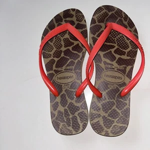 4 Korallen Kunststoff Havaianas Flip Flops - Bild 1 von 5